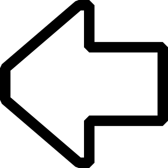 White Left Arrow Icon PNG