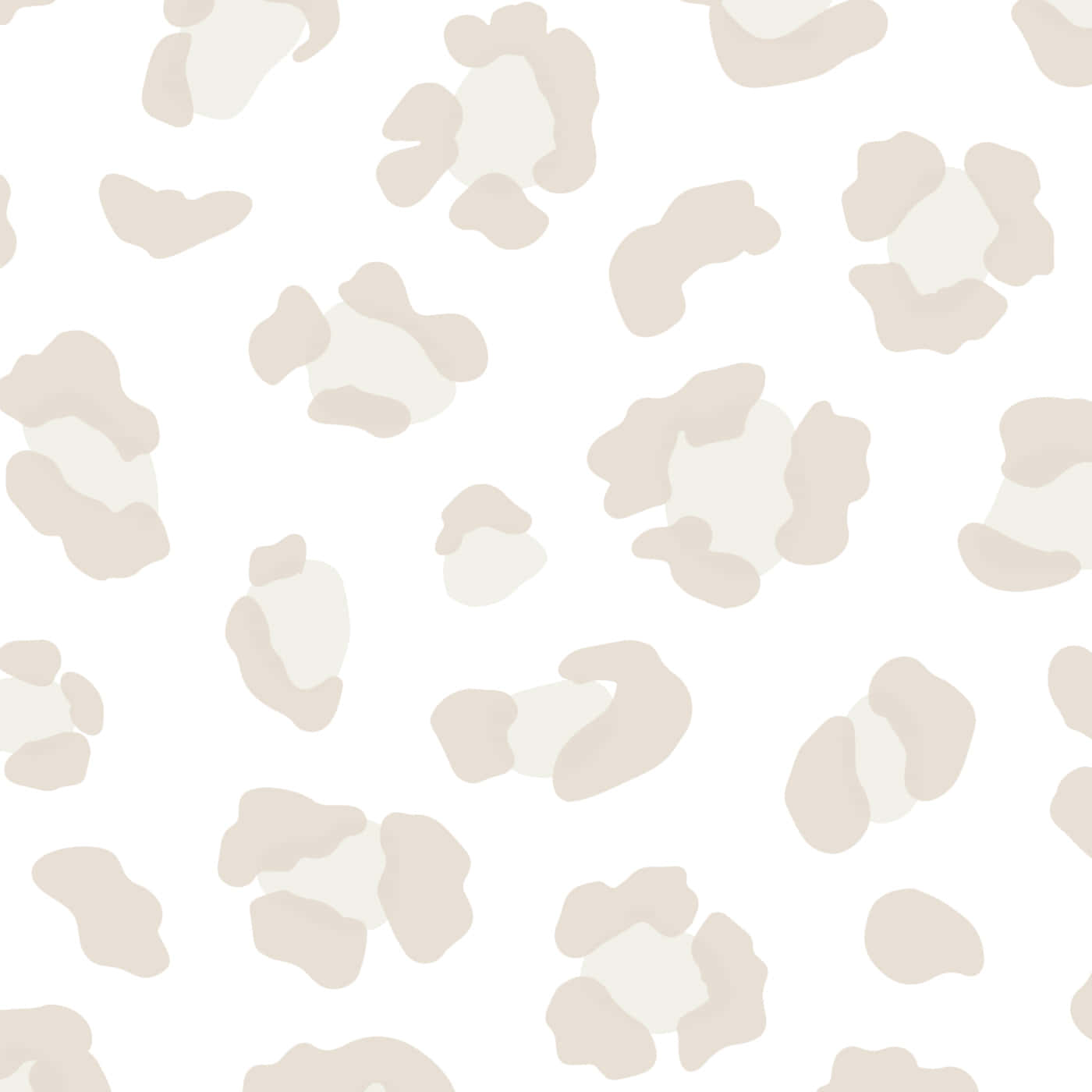 Seamless White Leopard Print Wallpaper