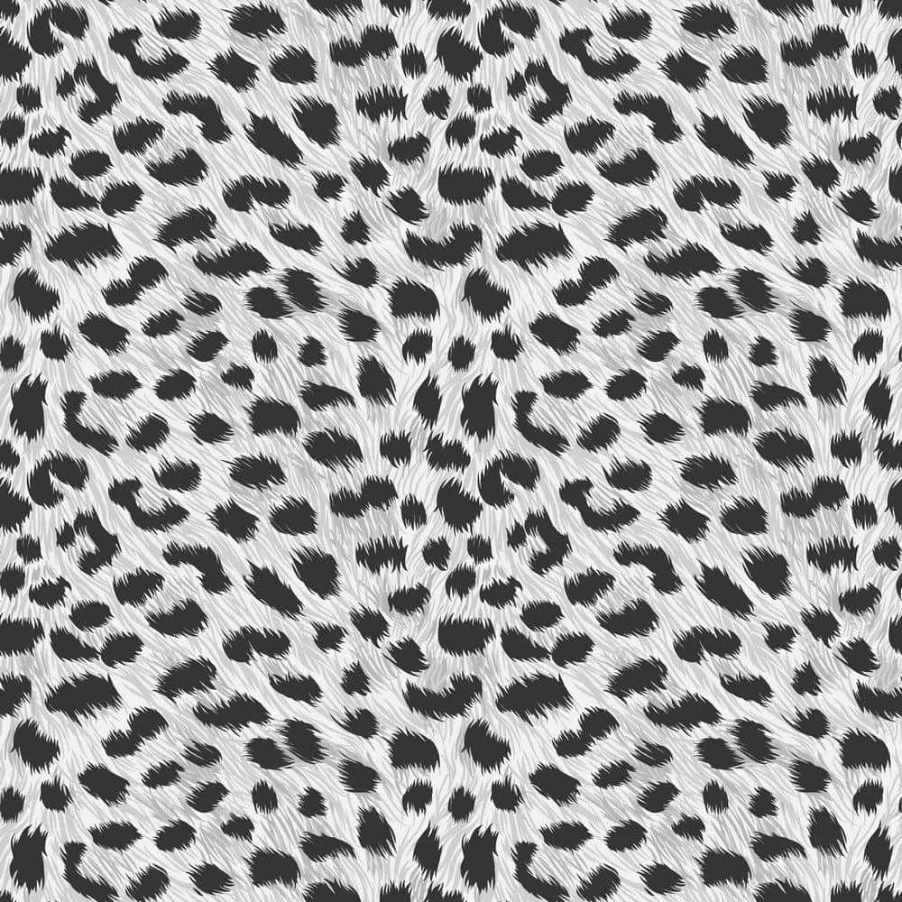 Unmotivo A Macchie Di Leopardo In Bianco E Nero Sfondo