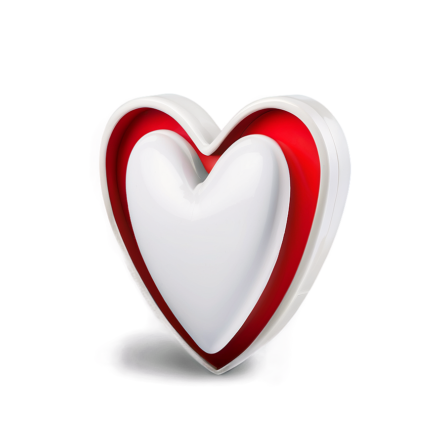 White Love Heart Png 10 PNG
