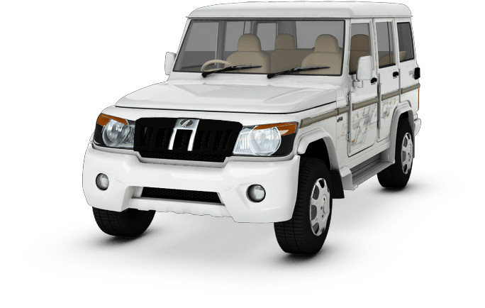 White Mahindra Bolero S U V PNG