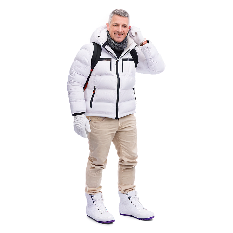 White Man In Winter Clothes Png 06122024 PNG