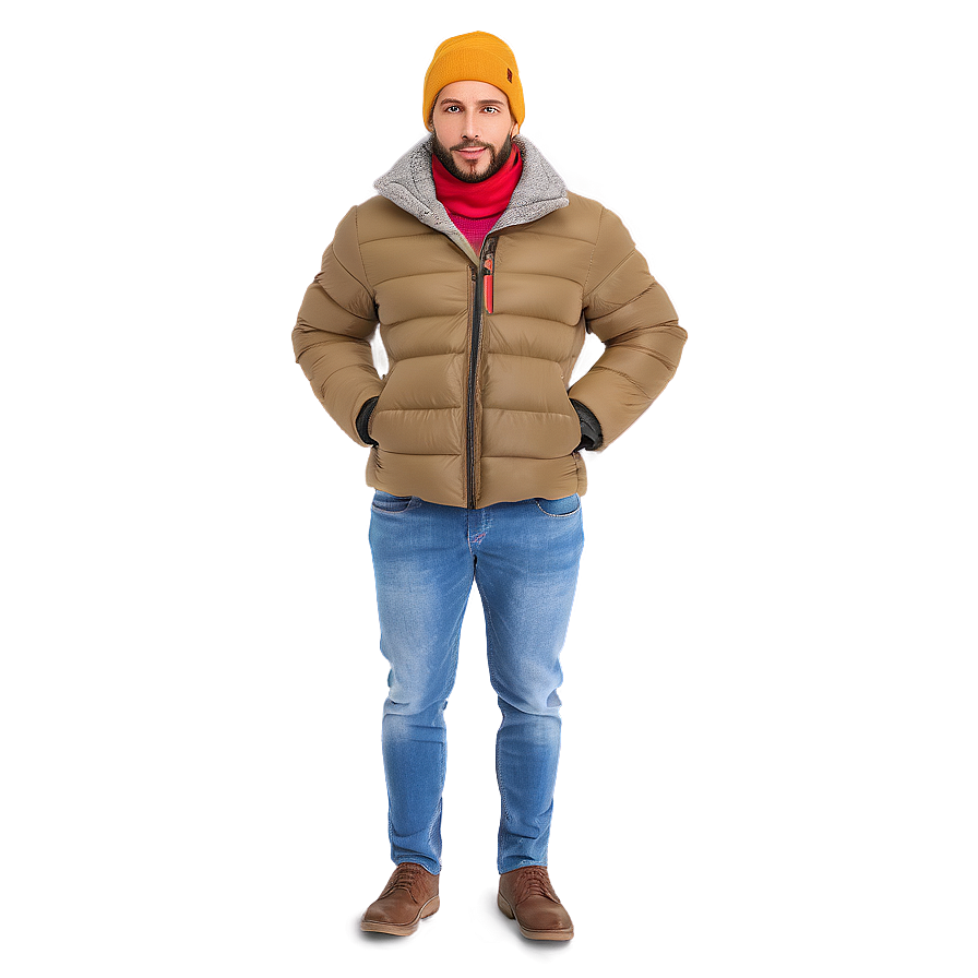 White Man In Winter Clothes Png Abw PNG