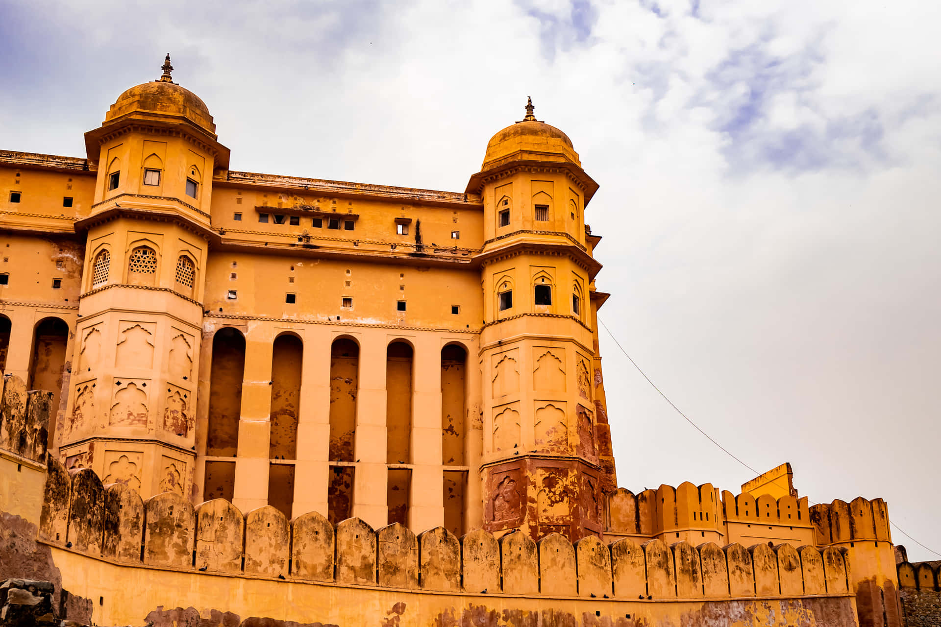 White Marble Palace In Amer Fort Wallpaper