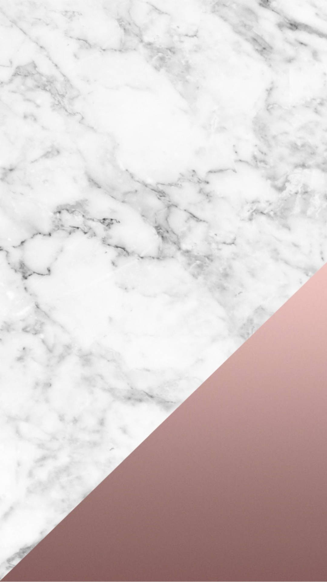 White Marble Rose Gold Gradient Picture