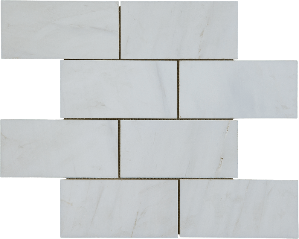 White Marble Tile Pattern PNG
