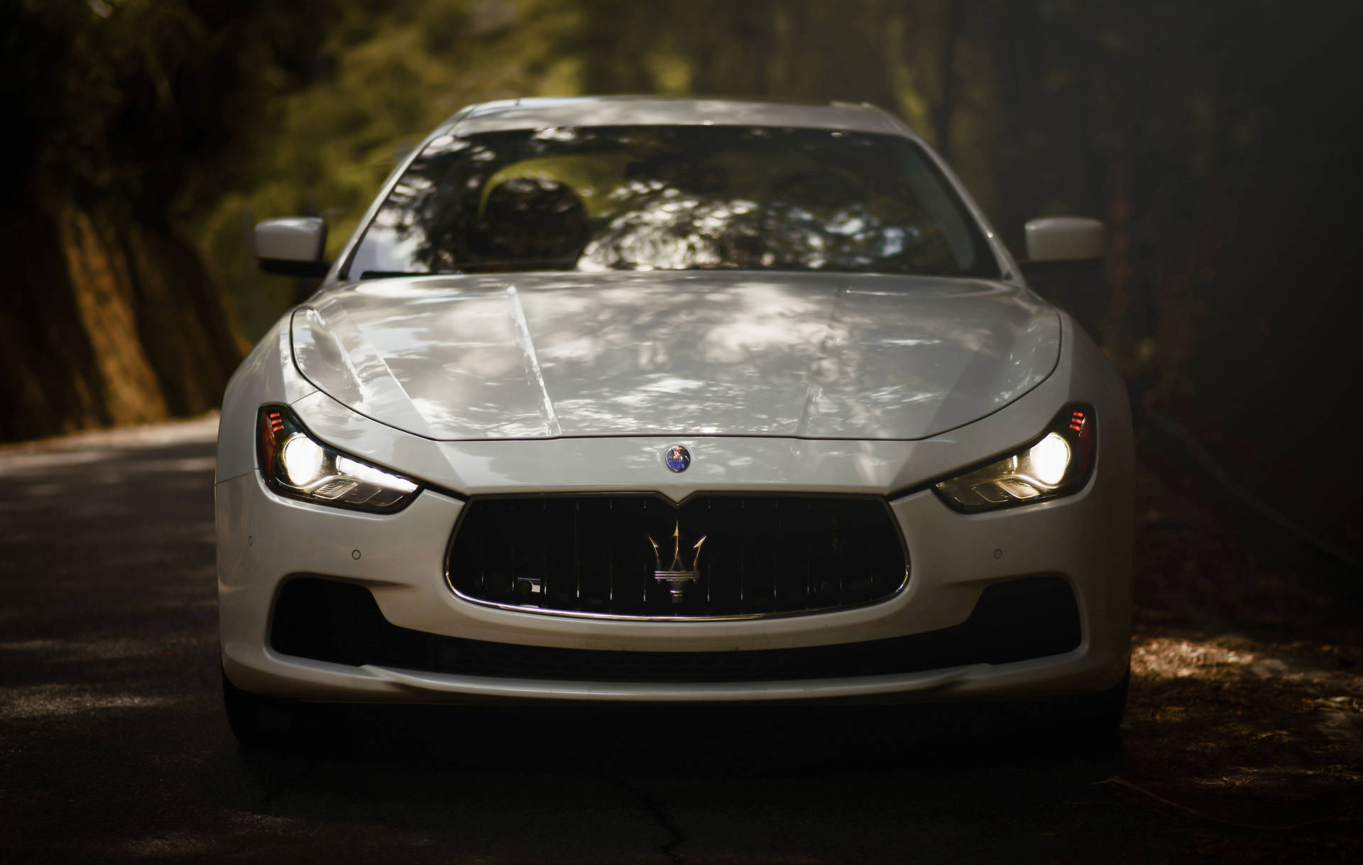 White Maserati Ghibli Car