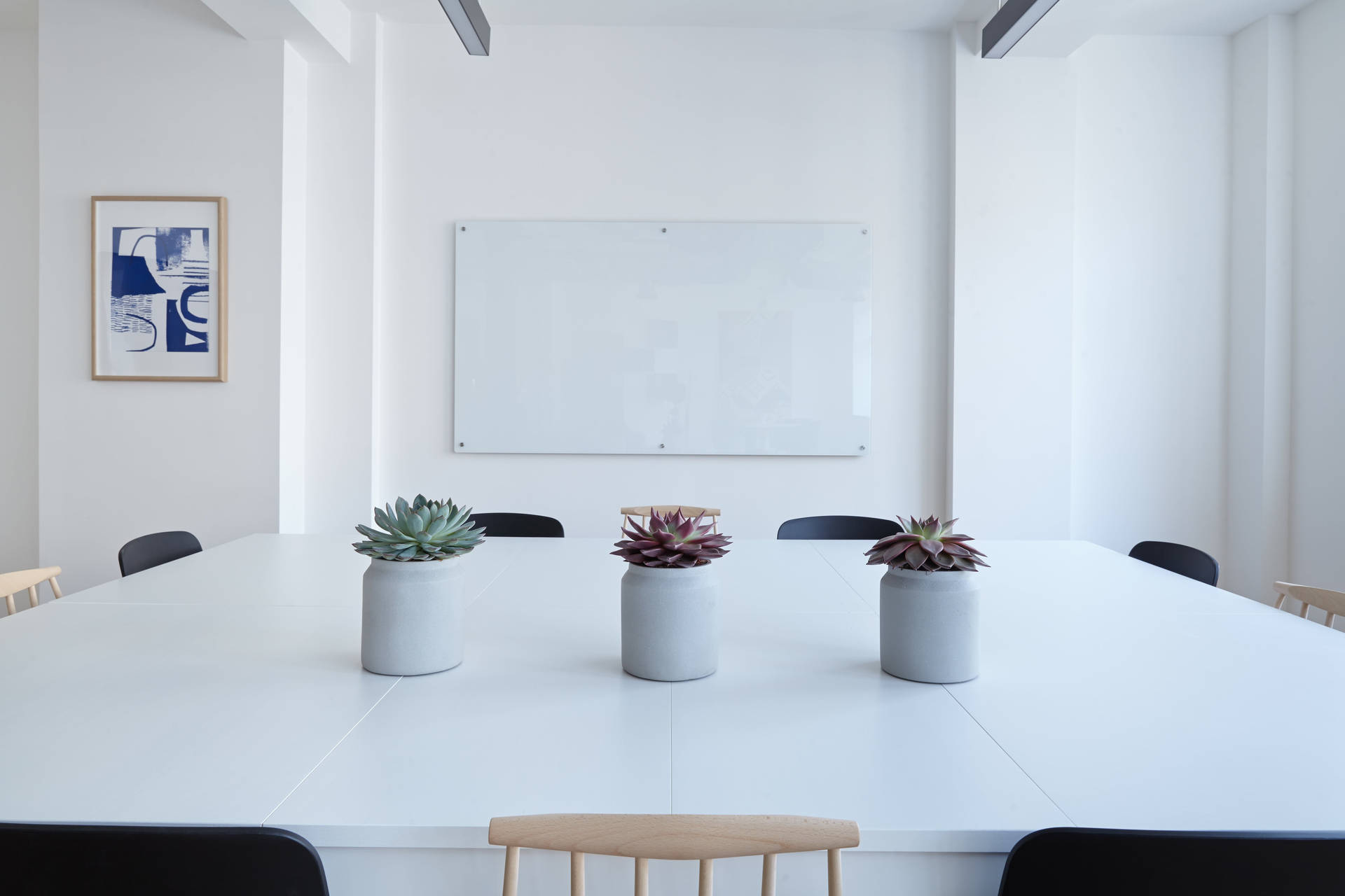 White Meeting Room Zoom Background Office Wallpaper