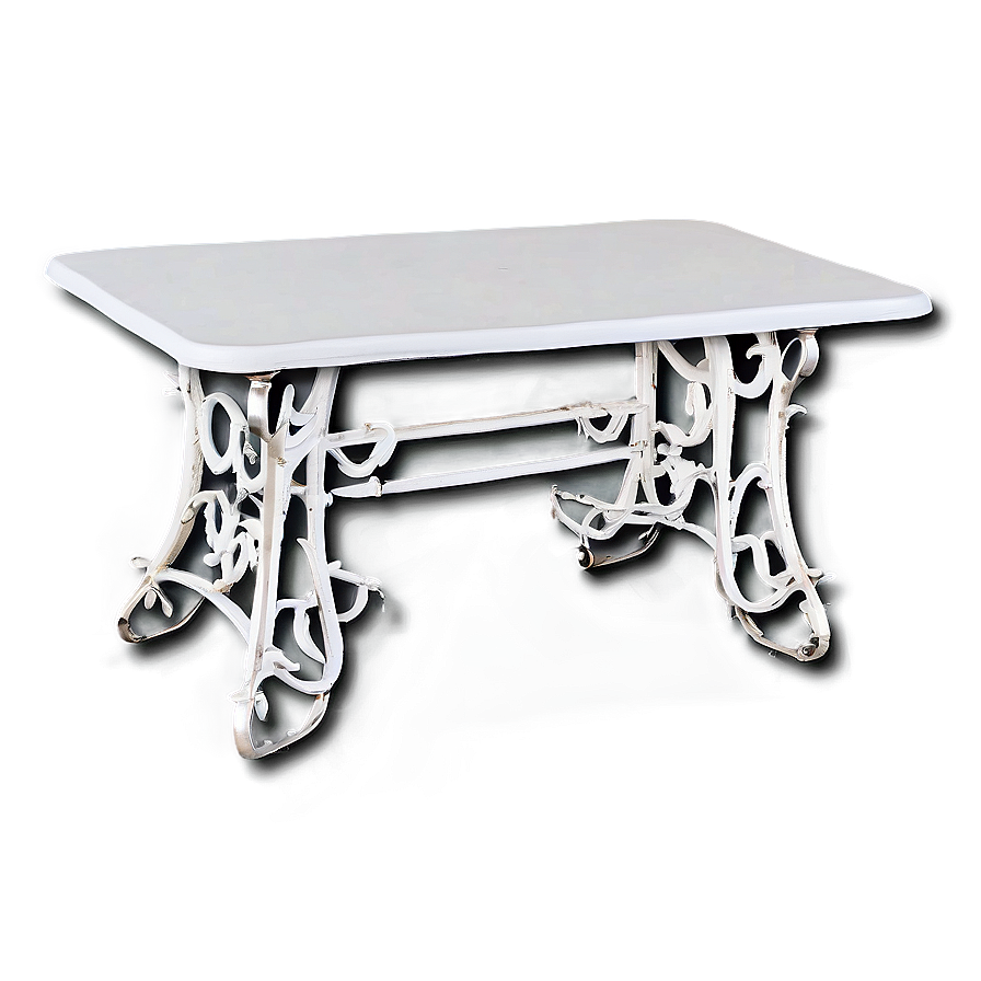 White Metal Table Png 40 PNG