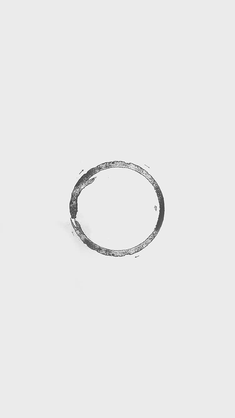 Download A Silver Ring With A Small Circle On It Wallpaper | Wallpapers.com