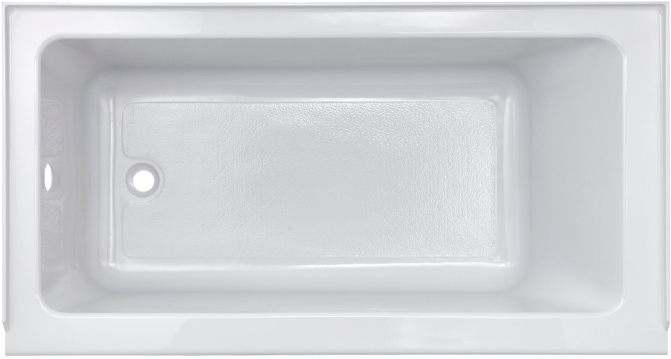 White Modern Bathtub Top View PNG