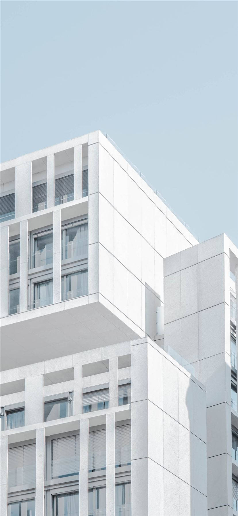 White Modern Building Iphone Wallpaper