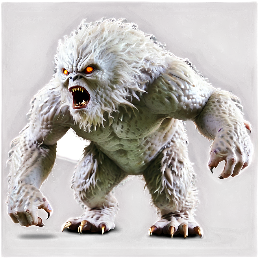 White Monster D PNG