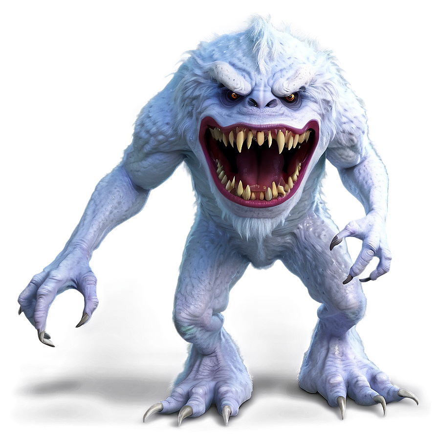 White Monster For Design Png 70 PNG