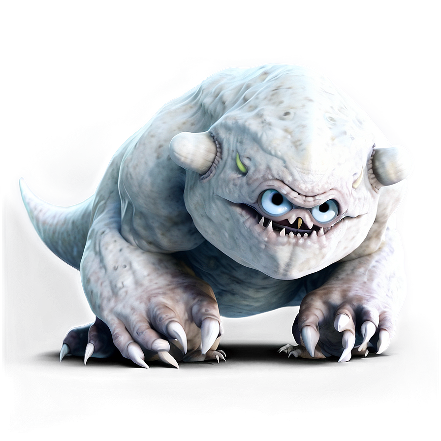 White Monster For Game Png 06212024 PNG