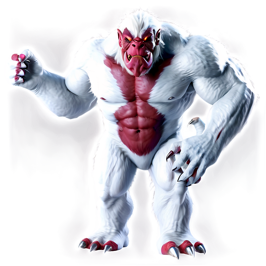 White Monster For Game Png Gqc2 PNG