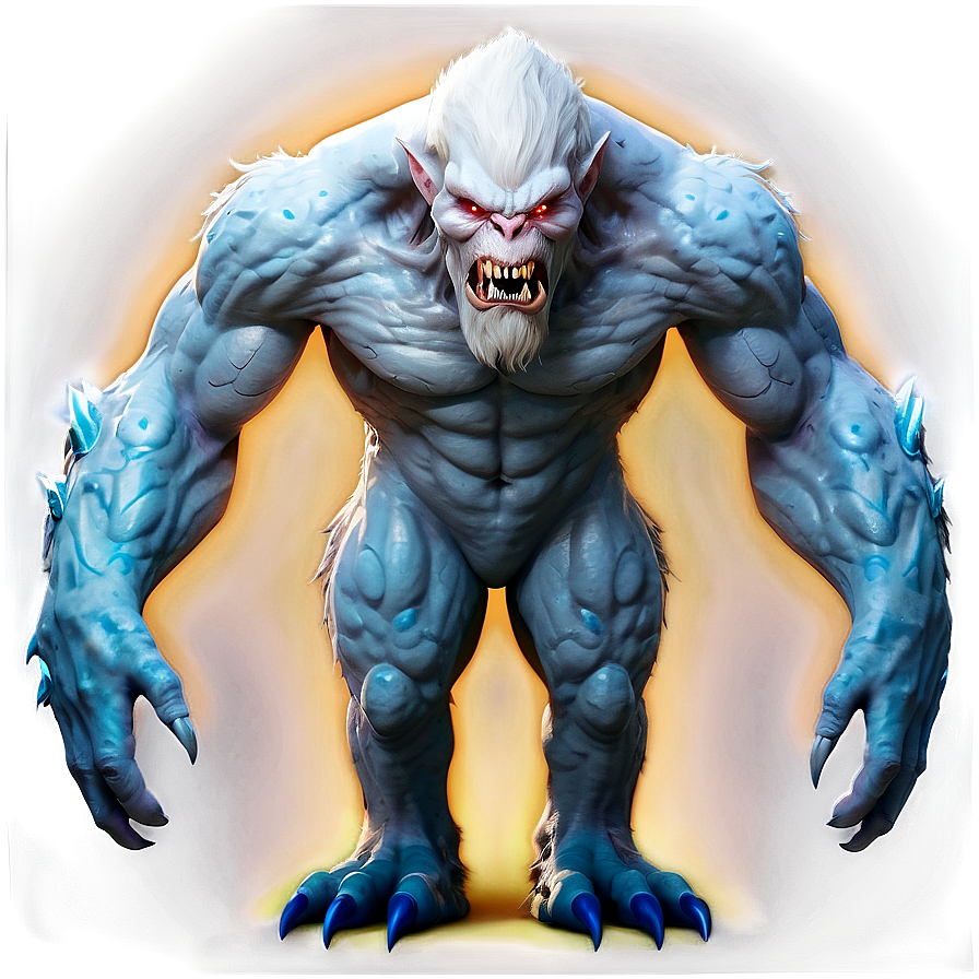 White Monster For Game Png Wfi3 PNG
