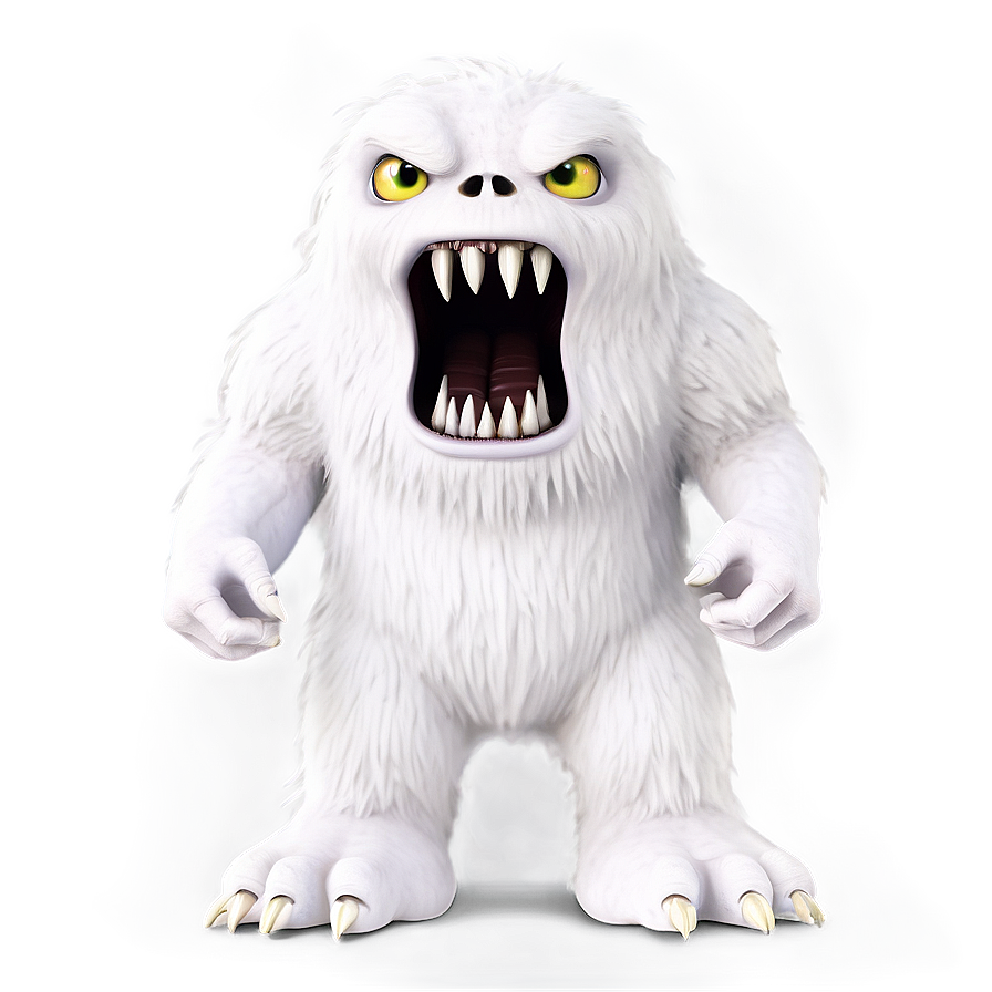 White Monster For Kids Png Wtl55 PNG