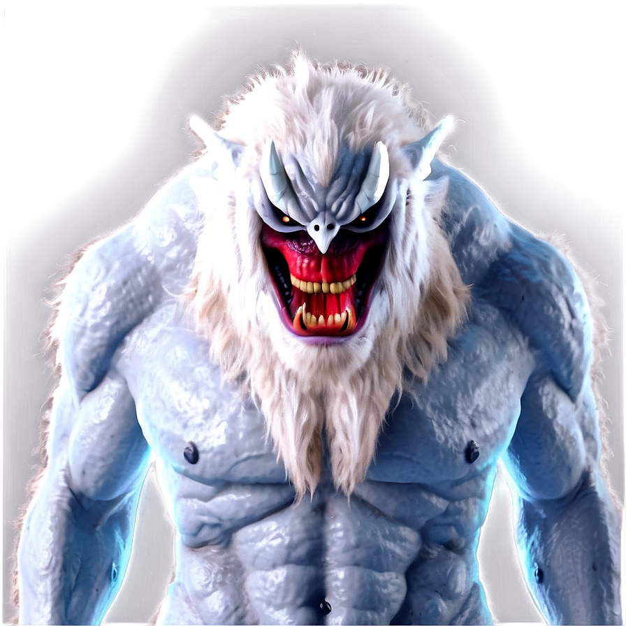 White Monster For Project Png Rma53 PNG