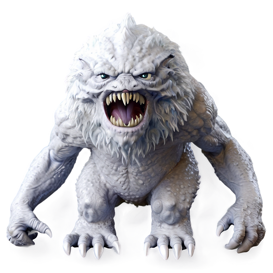 White Monster For Project Png Yev PNG