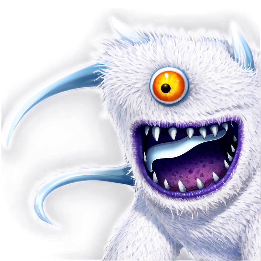White Monster For Storybook Png Cah PNG