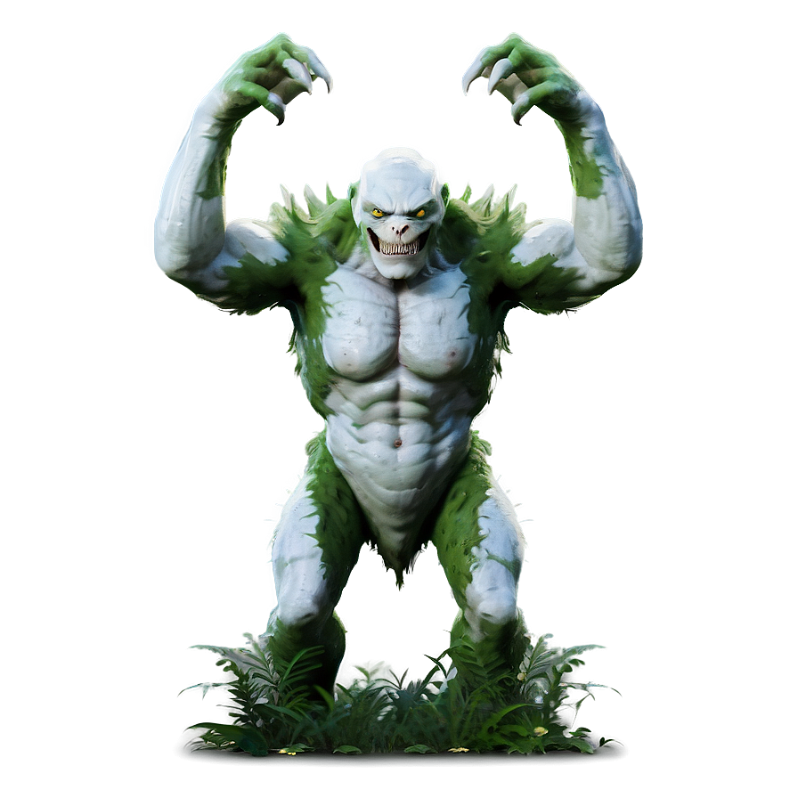 White Monster In Forest Png 40 PNG