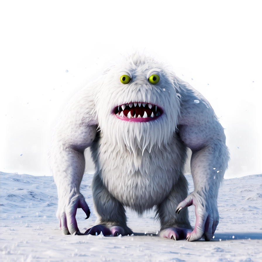 White Monster In Snow Png 11 PNG