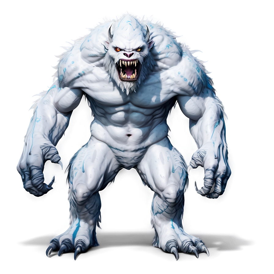 White Monster In Snow Png 25 PNG