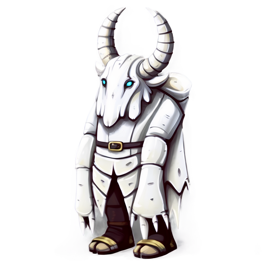 White Monster With Horns Png 23 PNG