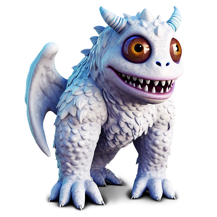 White Monster With Wings Png Sue PNG