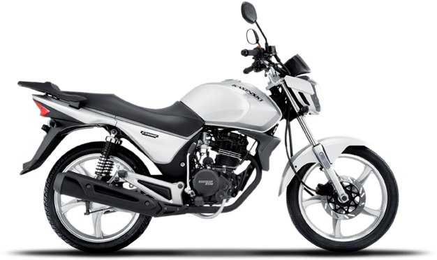 White Motorcycle Isolated Background PNG