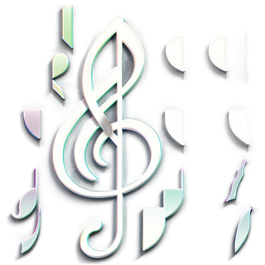 White Music Note Clipart Png 06212024 PNG