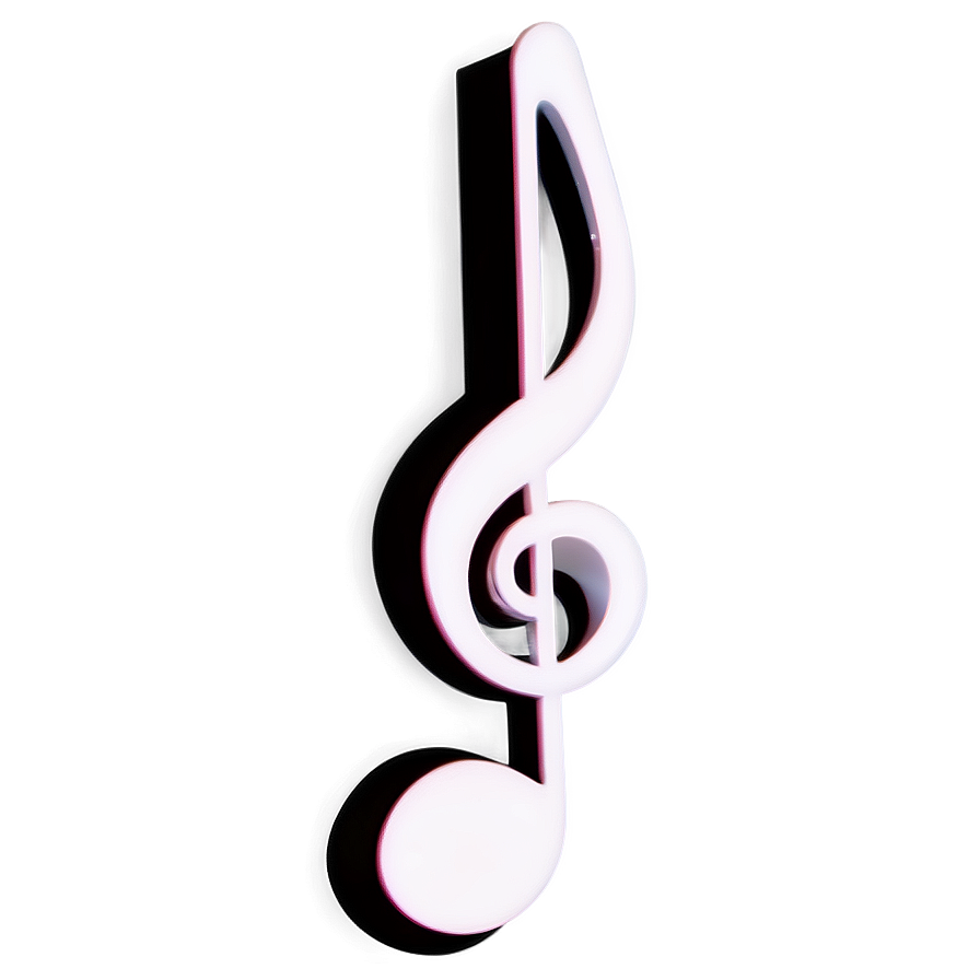 White Music Note For Logo Png 06212024 PNG