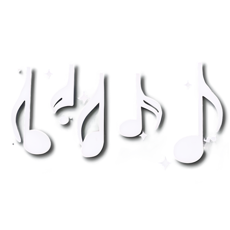 White Music Note For Logo Png 19 PNG