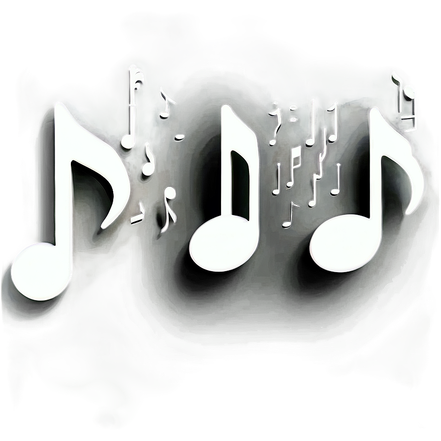 White Music Note For Web Png 76 PNG