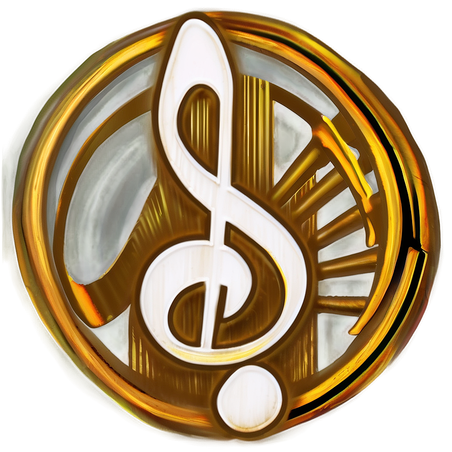 White Music Note In Circle Png Wjl84 PNG