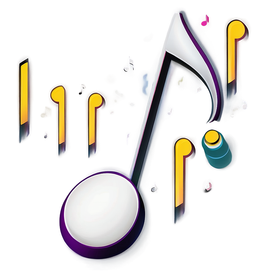 White Music Note Vector Png Qmk12 PNG