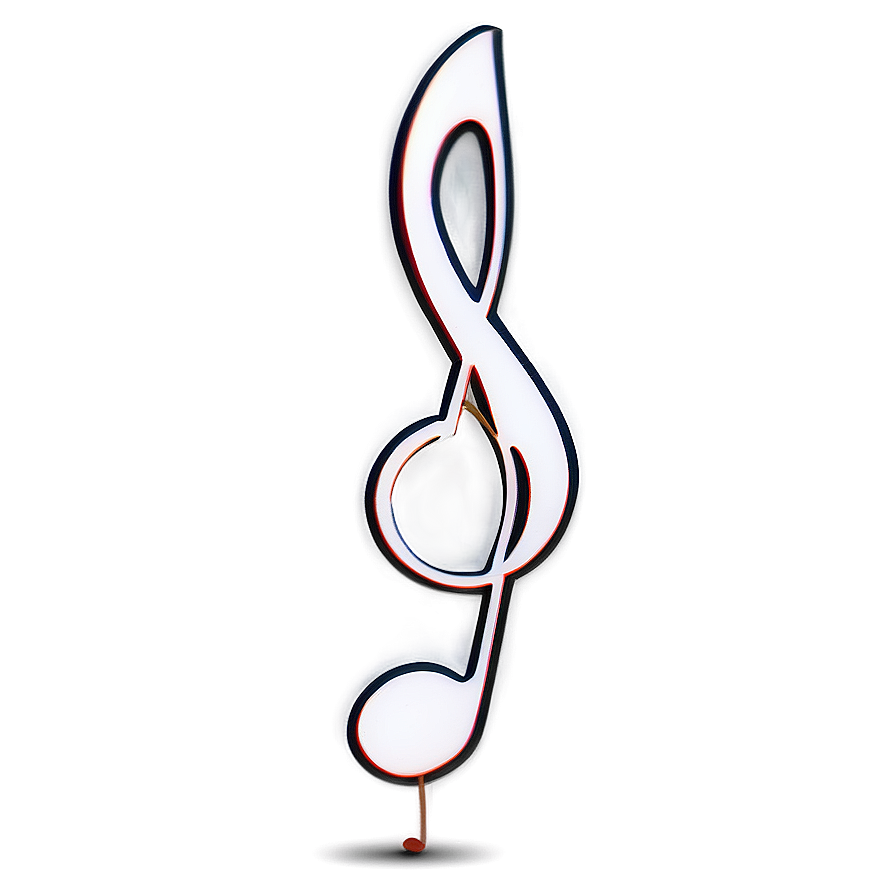 White Music Note With Notes Png 50 PNG