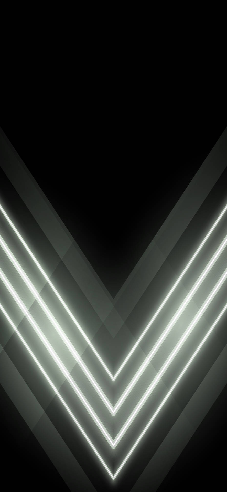 White Neon Aesthetic Arrows Wallpaper