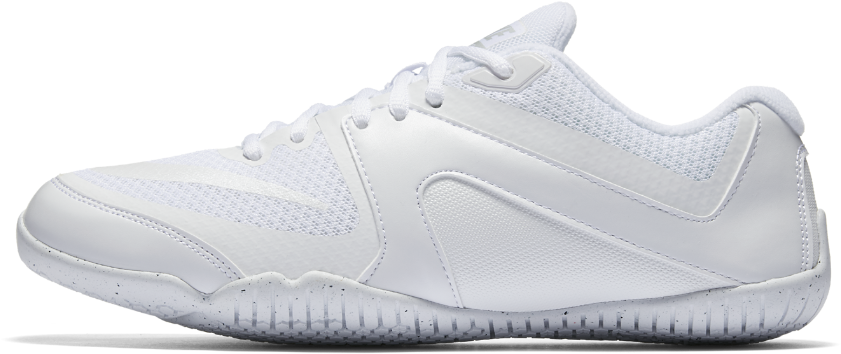 White Nike Sneaker Side View PNG