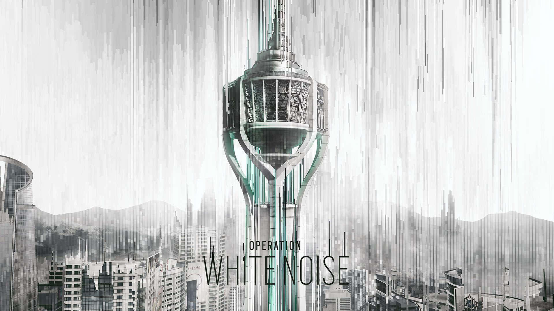 Embrace the beautiful and peaceful chaos of white noise. Wallpaper