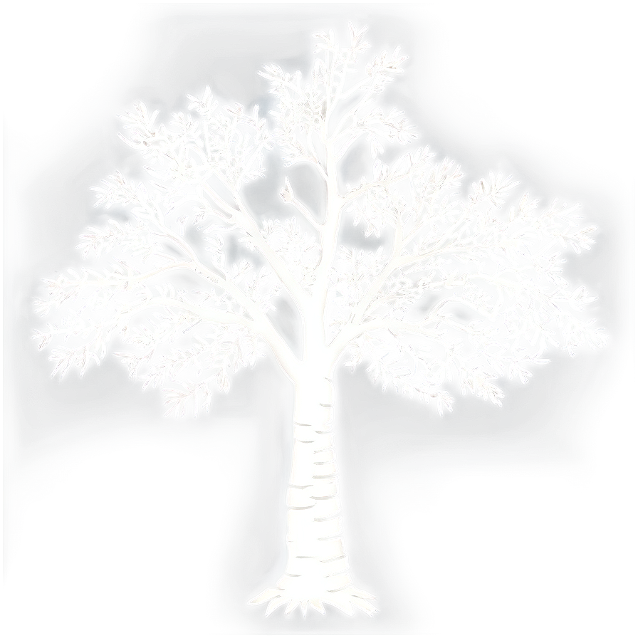 White Oak Tree Silhouette Png Igj9 PNG