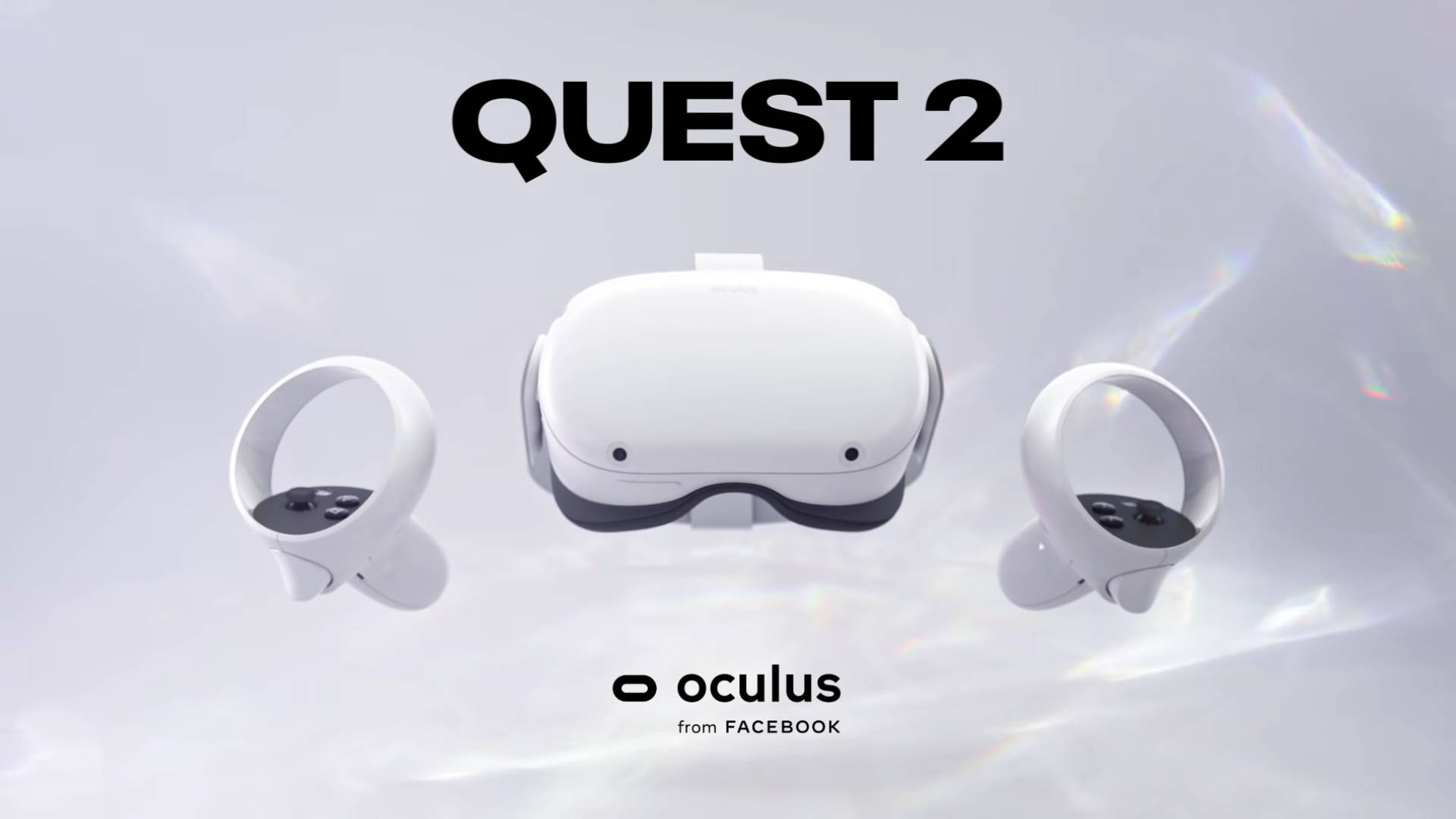 White Oculus Quest 2 Poster Wallpaper
