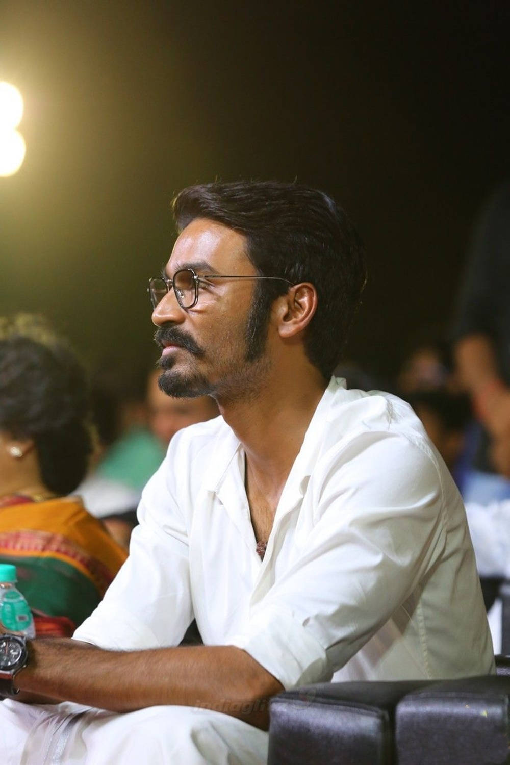 White Outfit Dhanush Wallpaper