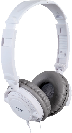 White Over Ear Headphones PNG