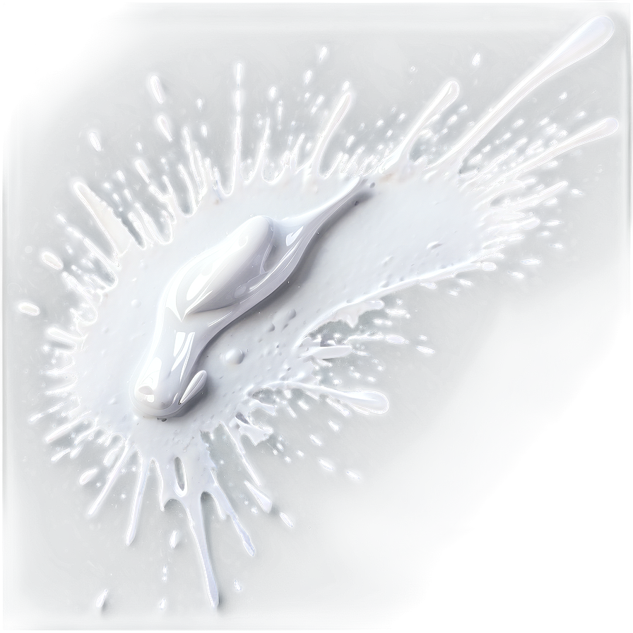 White Paint Splatter A PNG