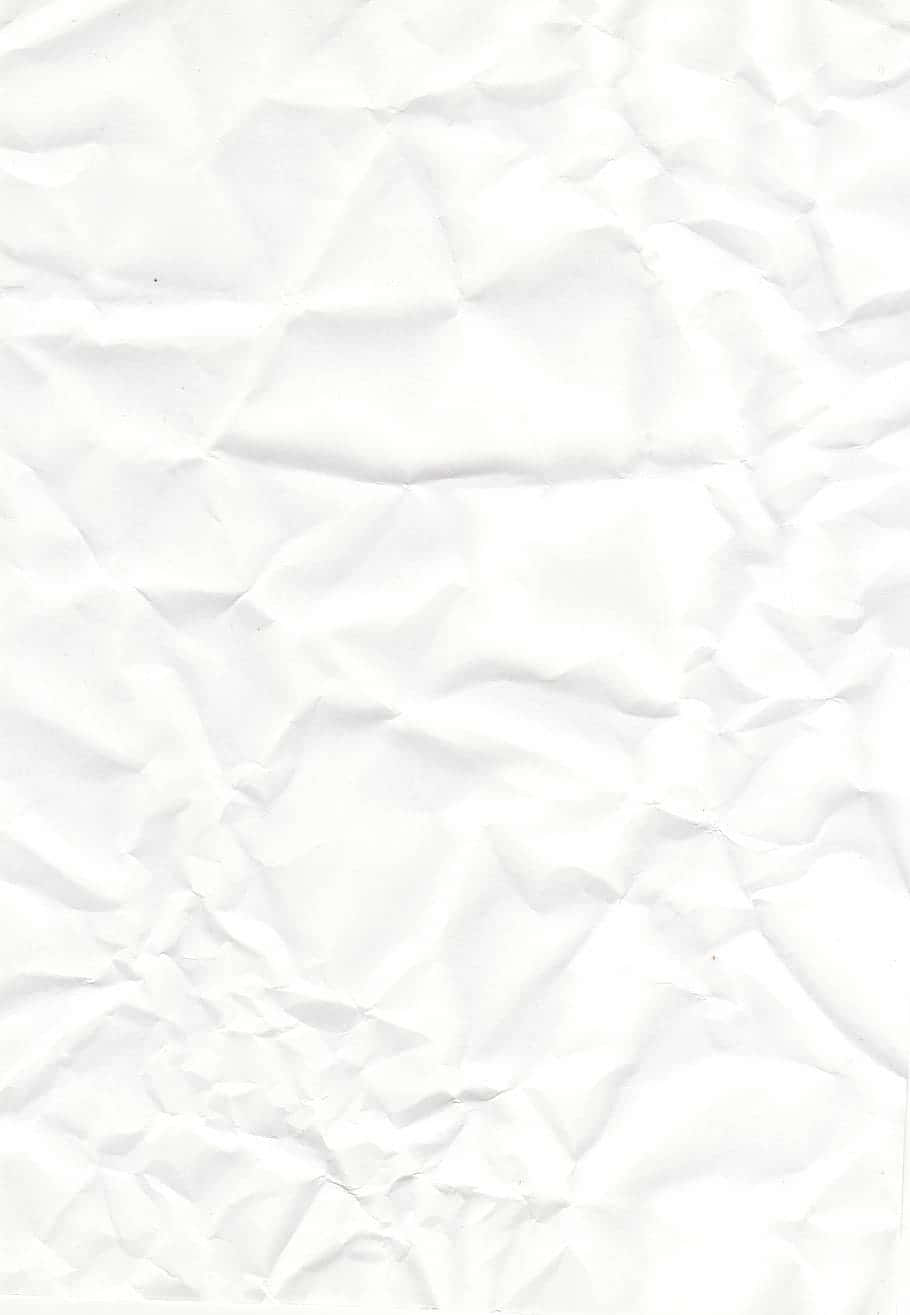 A White Paper With Crumpled Edges