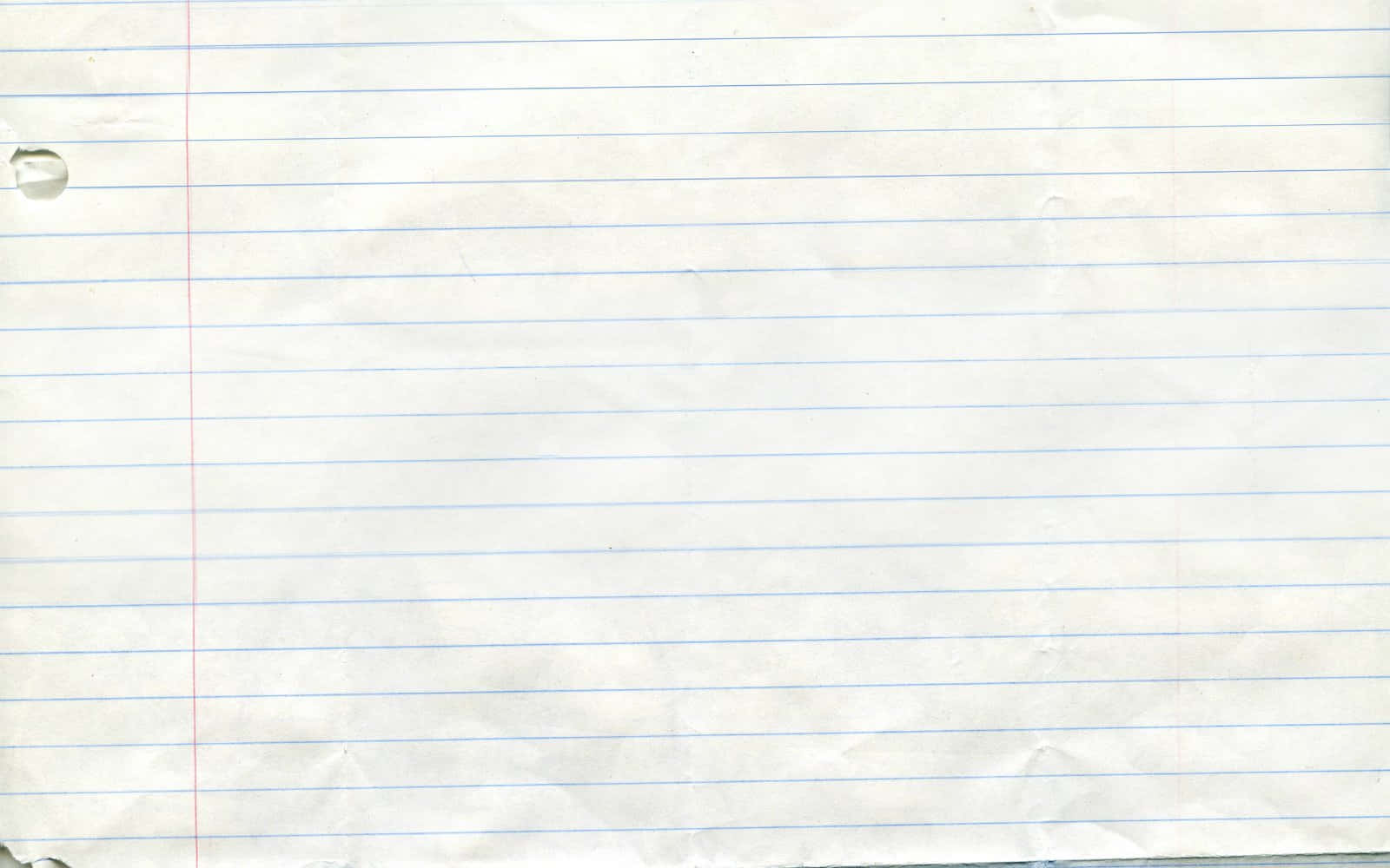A Piece Of Lined Paper With A Pencil