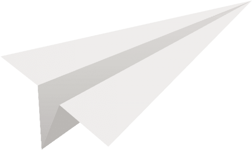 White Paper Plane Graphic PNG