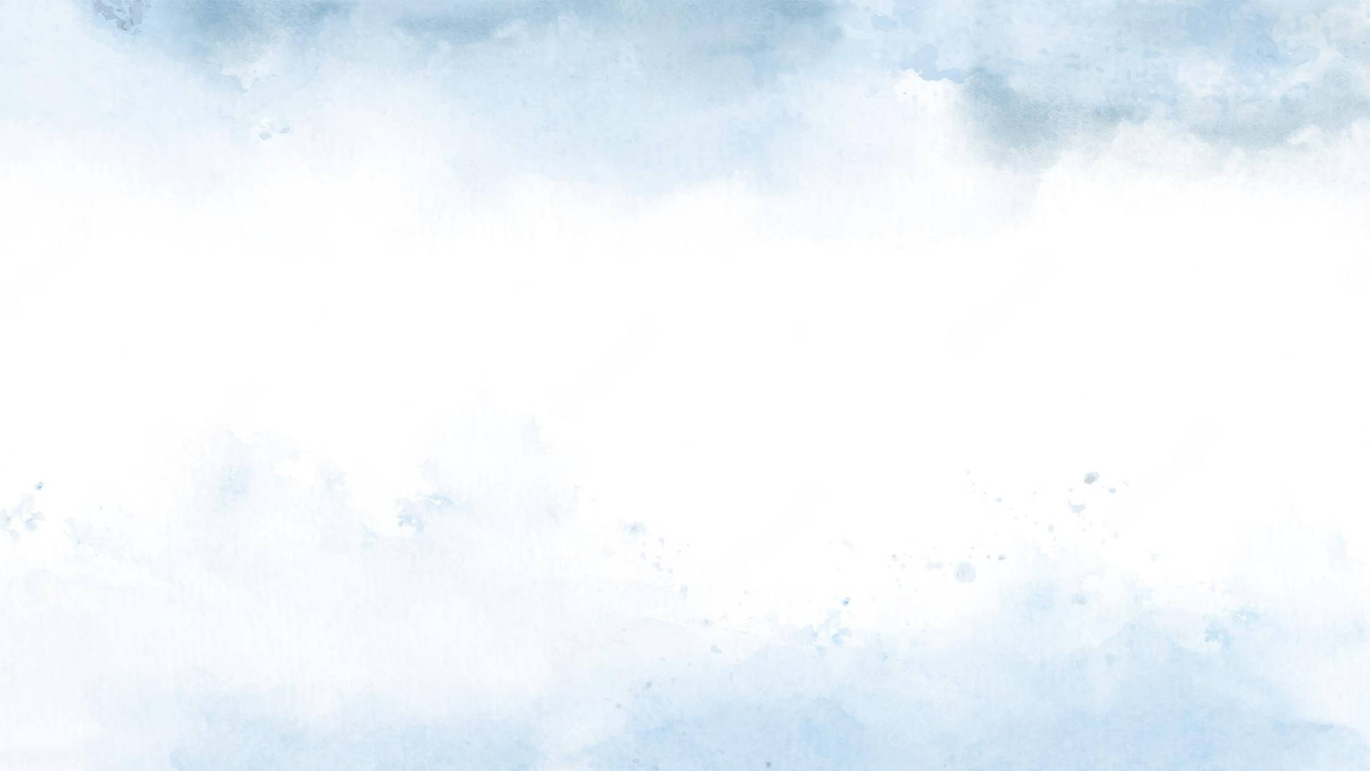 Blue Clouds On White Pastel Wallpaper